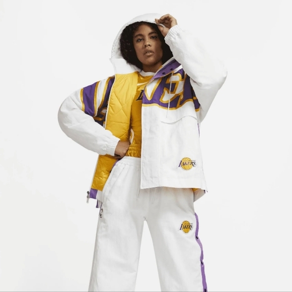 NWT Women's (UNISEX) Nike X Ambush LAKERS Jacket - Picture 9 of 14
